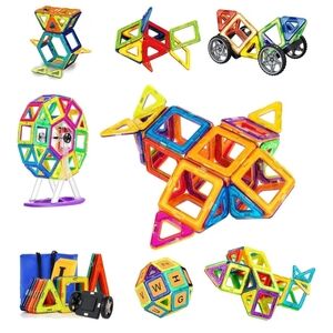 Magnetic Building Blocks Set for Kids - Multicolor